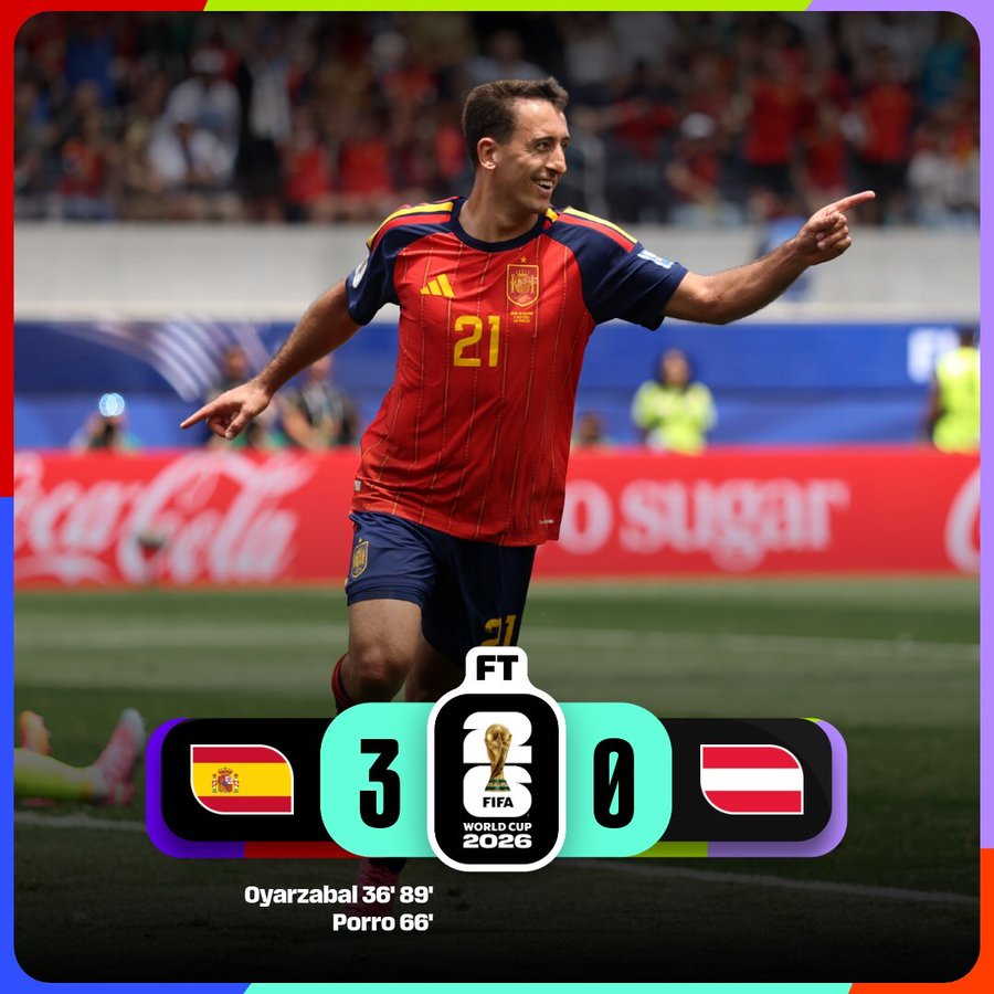 Spain booked their place in the World Cup round of 16- Photo credit: FIFA media
