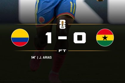 Colombia beat Ghana and fly to World Cup RO16 to face Switzerland- Photo credit: X media