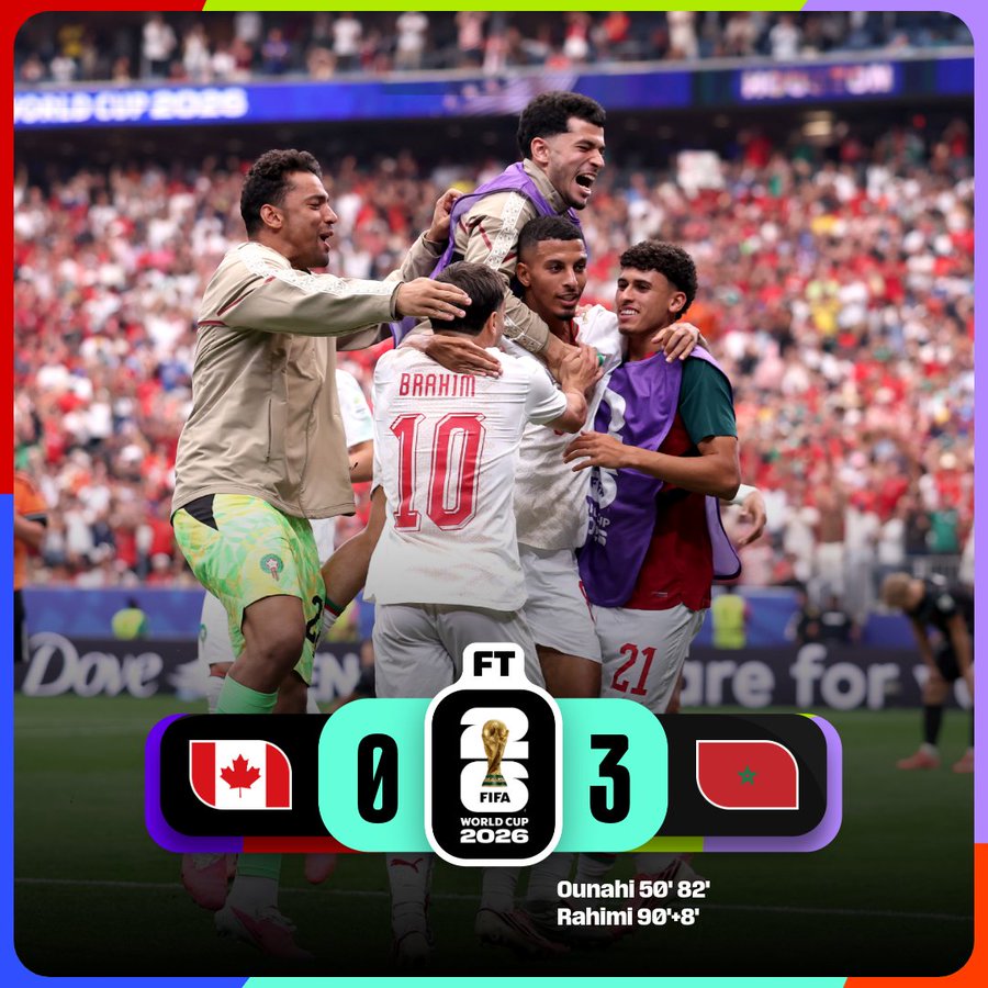 Morocco qualify to World Cup quarter finals- Photo credit: FIFA media