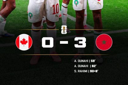 Morocco qualify to World Cup quarter finals- Photo credit: X media