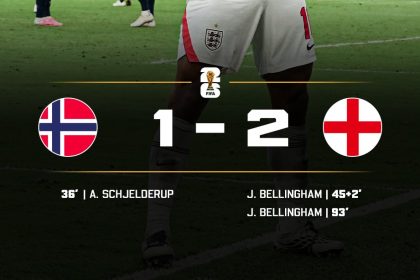 The Three Lions claim their spot in the Semi-finals- Photo credit: X media