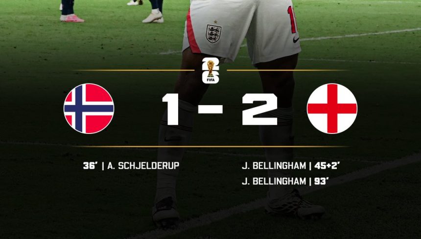 The Three Lions claim their spot in the Semi-finals- Photo credit: X media