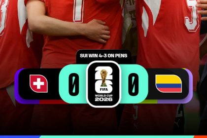 Switzerland wins on penalties to secure a spot in the quarter-finals- Photo credit: X media