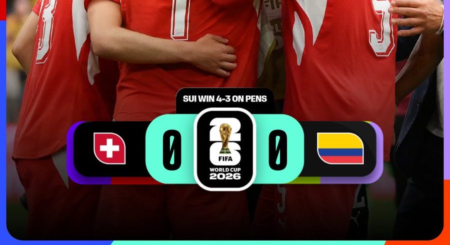Switzerland wins on penalties to secure a spot in the quarter-finals- Photo credit: X media
