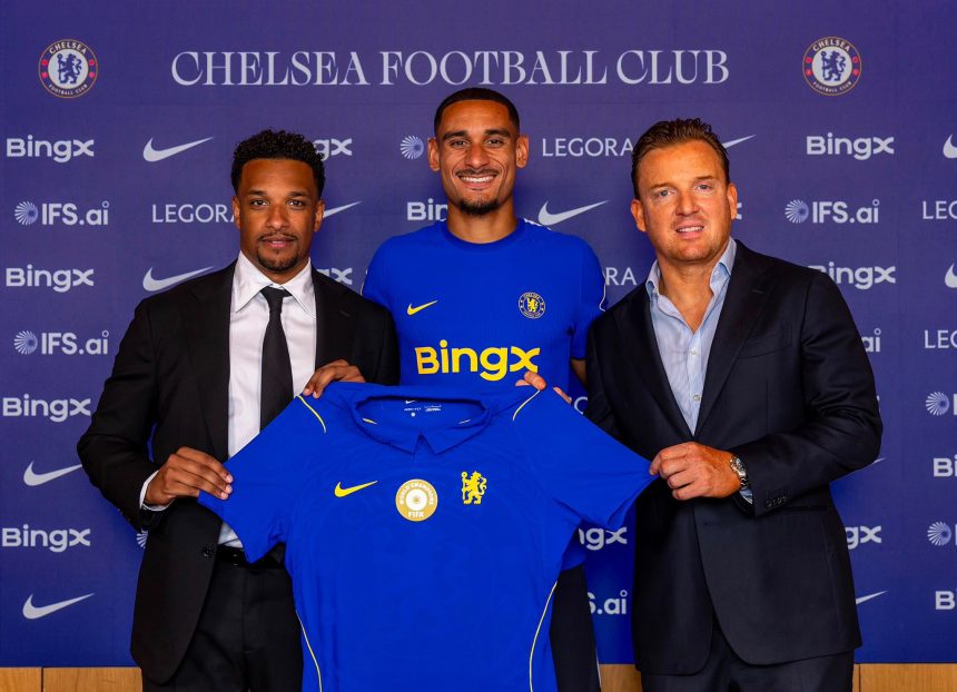 Maxence Lacroix joins Chelsea on £52m deal from Crystal Palace- Photo credit: Fabrizio Romano via X