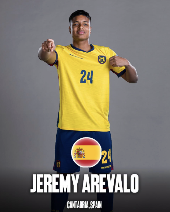 Jeremy Arévalo born in spain played for the Ecuador national football team in the 2026 World Cup - Photo Credit : Softfootball Media