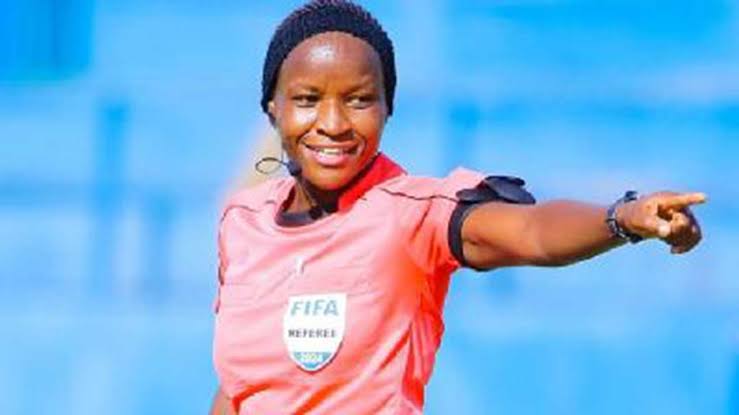 Kenyan referee Josephine Wanjiku