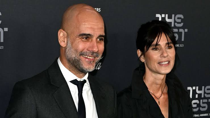 Pep Guardiola and Cristina Serra