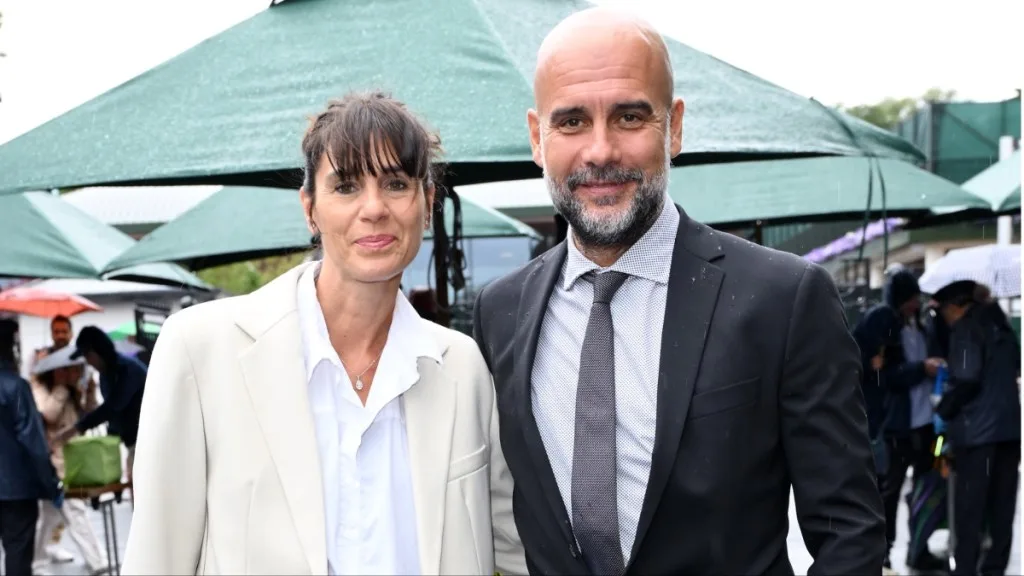Pep Guardiola and Cristina Serra