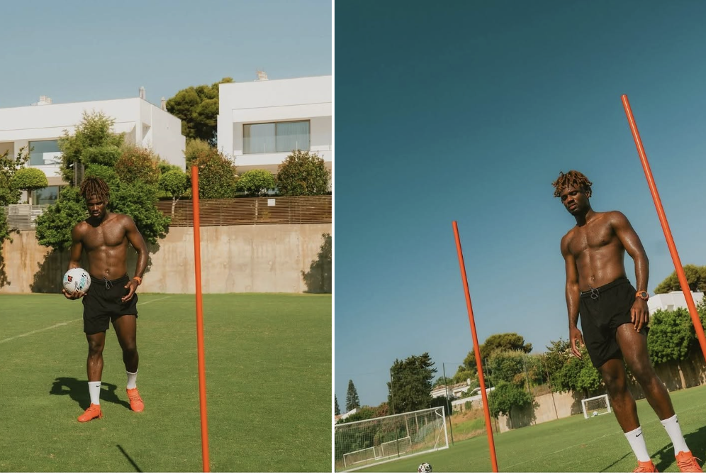 Terem Moffi Keeps Working Through Summer as Return to Nice Looms - Photo Credit : Terem Moffi, X