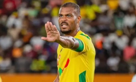 Benin Republic captain Steve Mounie. (photto credit: nigeria247 media)