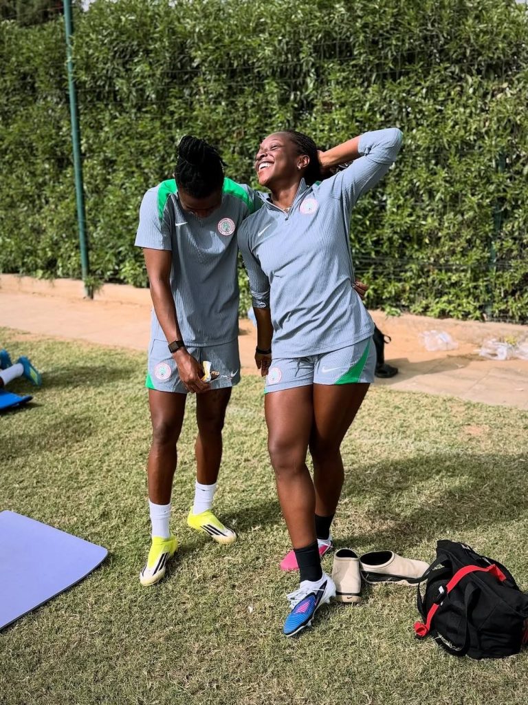 Super Falcons Triumph in Tanzania: Oshoala, Ogbonna, Kanu, and Alozie Bond Before Training