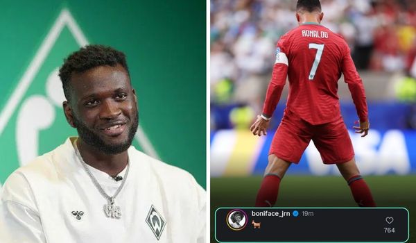 Victor Boniface Calls Ronaldo the GOAT After Portugal’s 5–0 Win Over Uzbekistan - Photo Credit : CRonaldo, Instagram