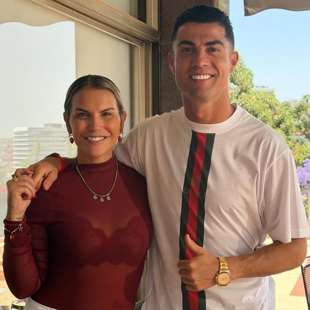 Ronaldo and his sister (Photo credit: X media)
