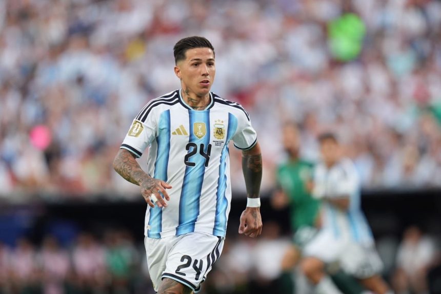 Enzo Fernandez for Argentina (Photo credit: Fabrizio Romano)