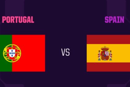 Portugal vs Spain (Photo credit: Opta)