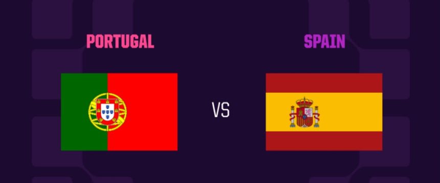Portugal vs Spain (Photo credit: Opta)