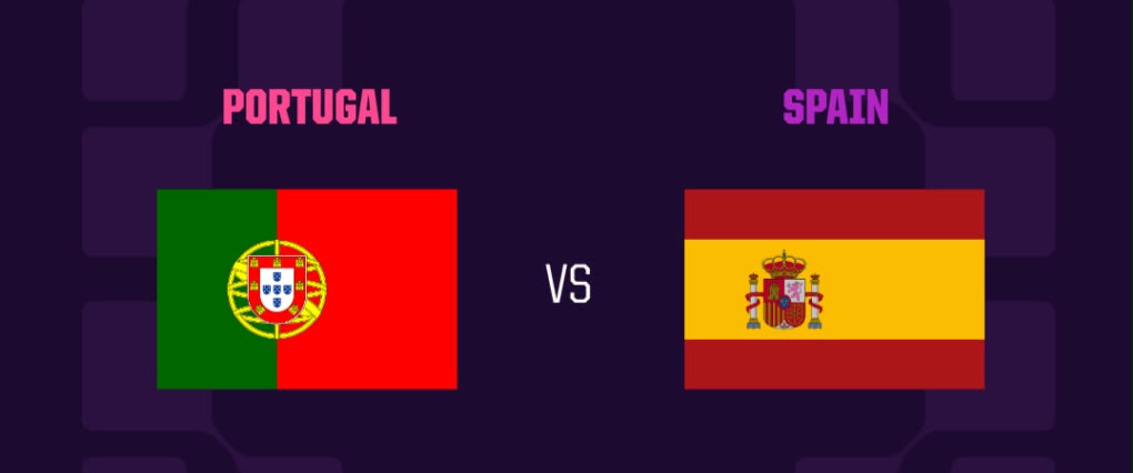 Portugal vs Spain (Photo credit: Opta)