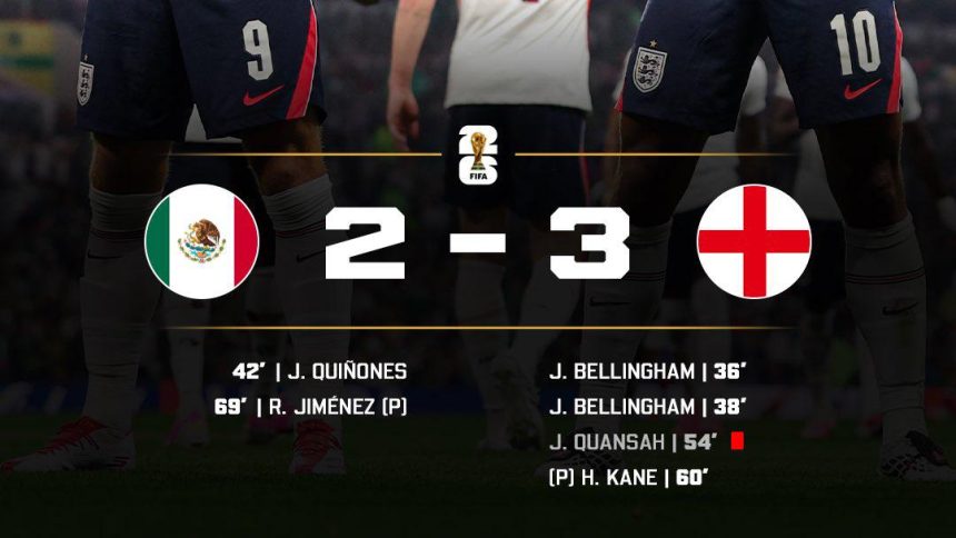 Mexico 2-3 England (Photo credit: Softfootball media)