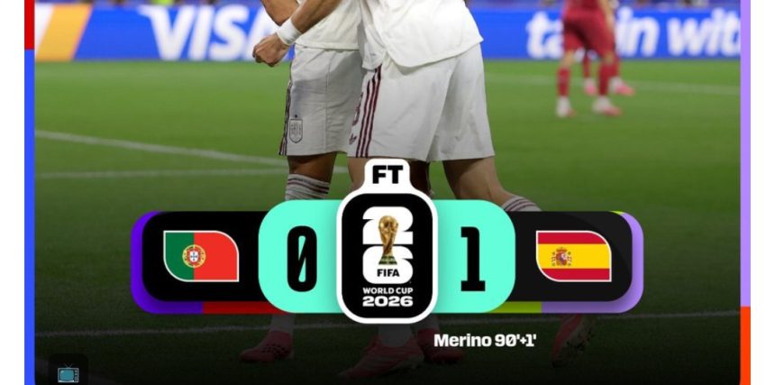 Portugal 0-1 Spain (Photo credit: Softfootball media)