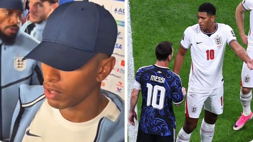 Bellingham Explains Messi Exchange After Argentina’s Dramatic Win Over England (Photo credit: Softfootball media)
