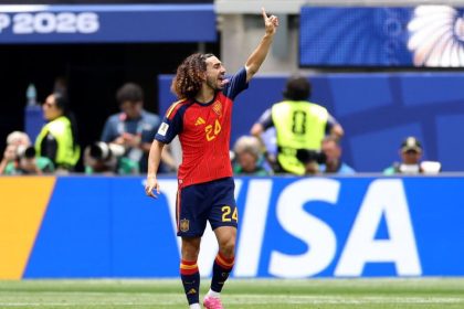 Marc Cucurella for Spain (Photo credit: Fabrizio Romano)