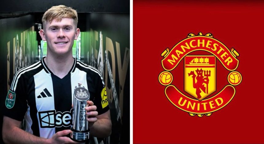 Manchester United Step Up Pursuit of Newcastle Defender Lewis Hall (Photo credit: Softfootball media)