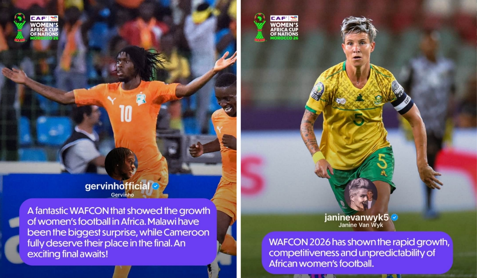African Legends Celebrate Growth of Women’s Football Ahead of Iconic 2026 WAFCON Final - Photo Credit : CAF Women, Facebook