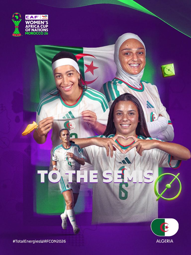 Algeria Qualify for 2027 Women’s World Cup After Historic WAFCON Victory - Photo Credit : CAF Women, Facebook