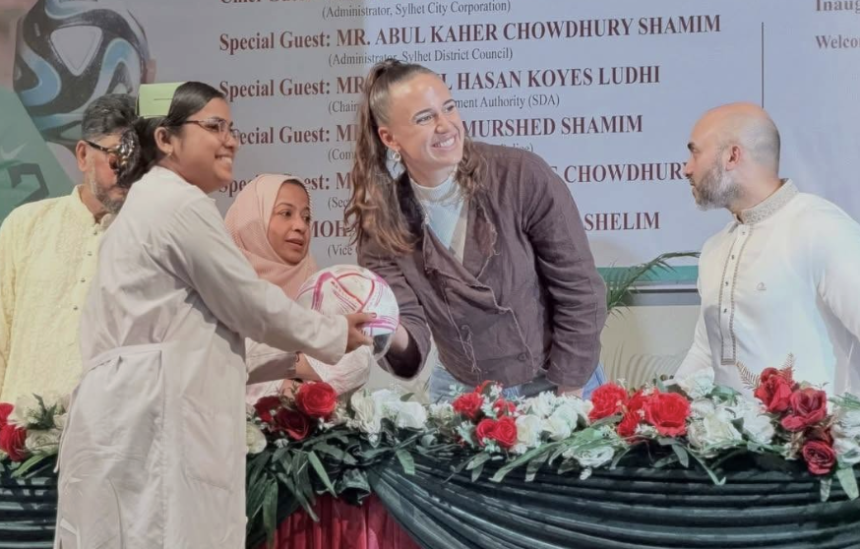 Ashleigh Plumptre Gives Back in Bangladesh Through Sports and Community Empowerment - Photo Credit : Julie Sports, X
