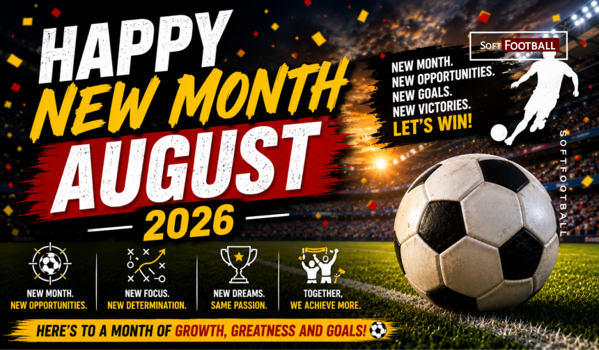 August 2026, New Month Wishes from Softfootball - Photo Credit : Softfootball Media
