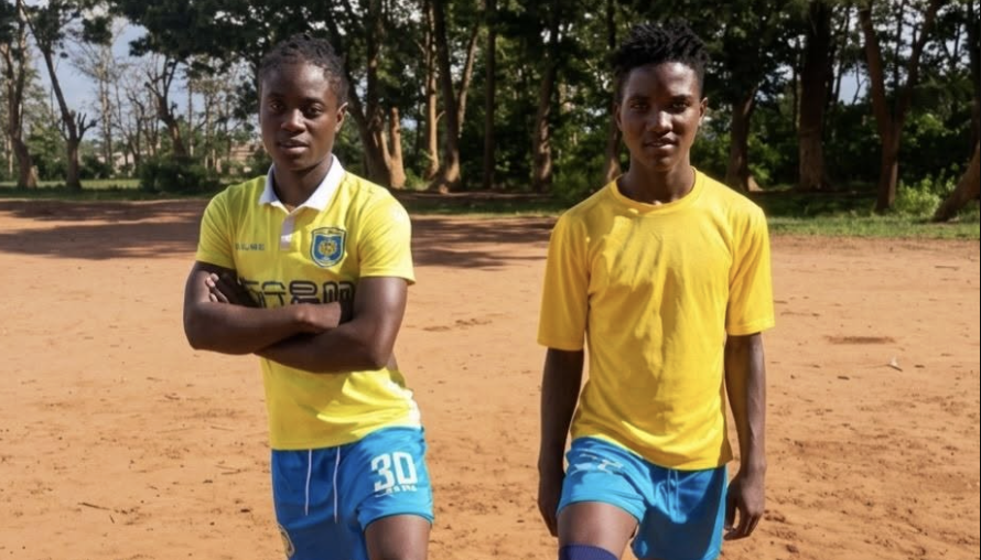 Chawinga sisters way back home in Malawi, playing football on a sandy pitch - Photo Credit : CAF Women, X