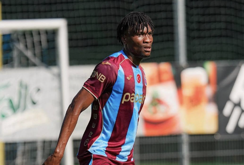 Chibuike Nwaiwu Features for Trabzonspor Amid Premier League Interest - Photo Credit : Trabzonspor, X