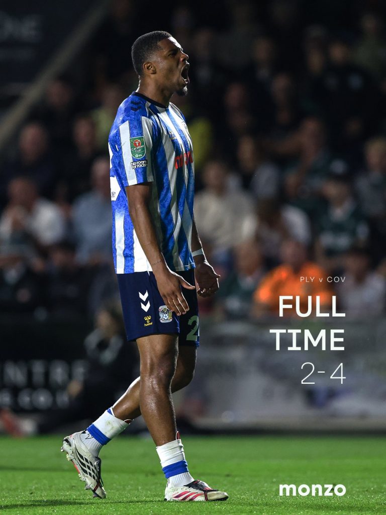 Coventry City 4–2 Carabao Cup Win - Photo. Credit : Coventry City, X