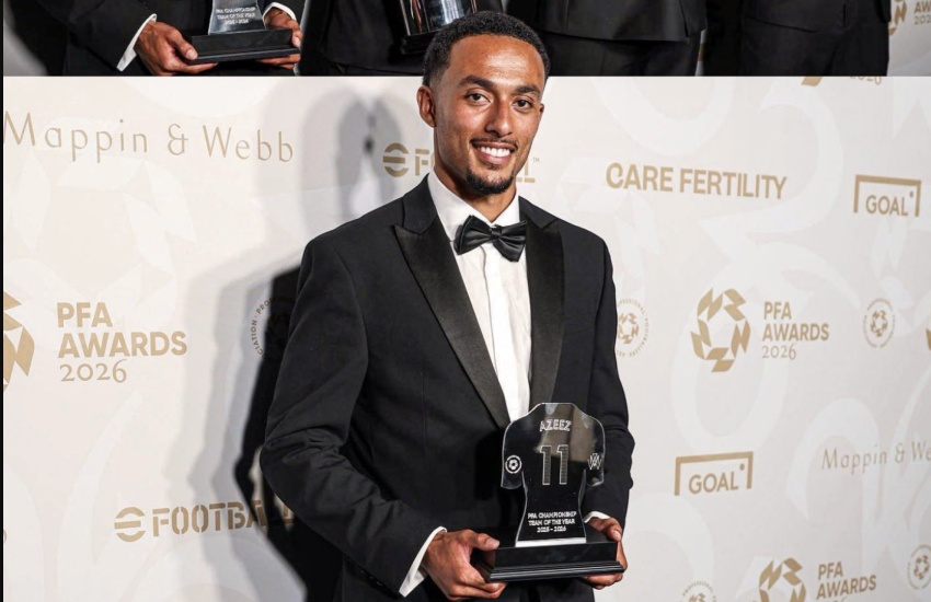 Femi Azeez Named in PFA Championship Team of the Year After Outstanding Season - Photo Credit : ThePFA