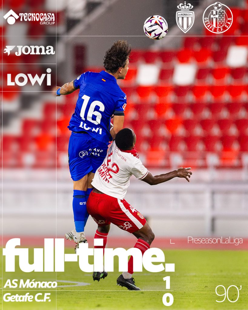 Getafe’s 1–0 Loss to Monaco in 2026 pre season friendly - Photo Credit : Getafe C.F