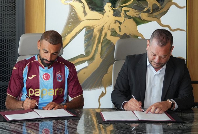 Mo Salah has officially signed in as new Trabzonspor player until June 2028- Photo credit: X media