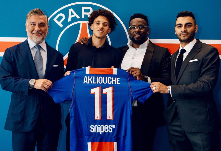 Maghnes Akliouche signs in as new Paris Saint-Germain player on €50m deal from Monaco- Photo credit: X media