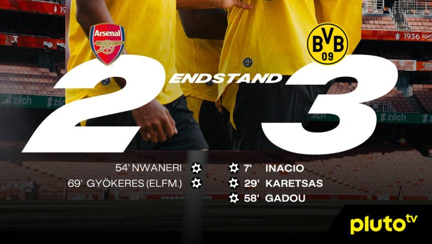 Arsenal 2-3 Borussia Dortmund- PHoto credit: Borussia Dortmund media