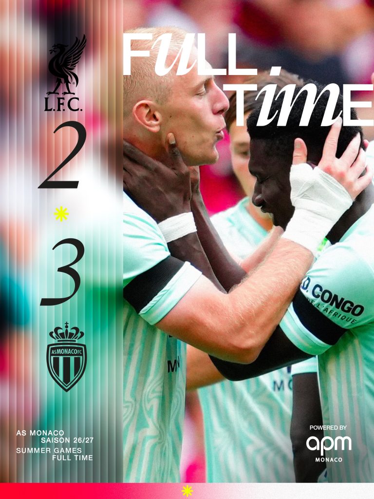 Liverpool suffered a disappointing 3-2 defeat to Monaco at Anfield- Photo credit: AS Monaco media
