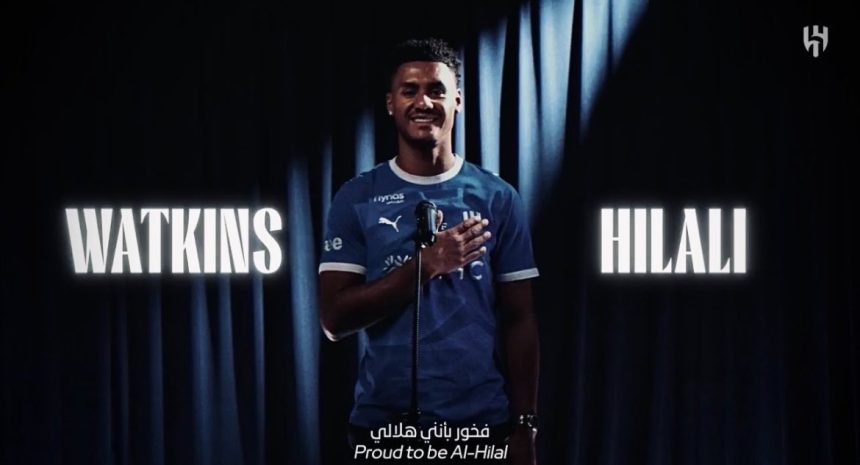 Ollie Watkins joins Al Hilal as he leaves Aston Villa- Photo credit: Fabrizio Romano via X