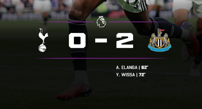 Tottenham 0-2 Newcastle- Photo credit: X media