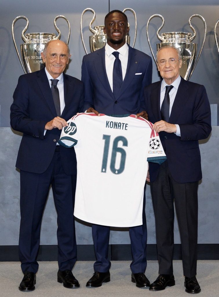 Ibrahima Konaté Officially Presented as New Real Madrid Defender- Photo credit: X media