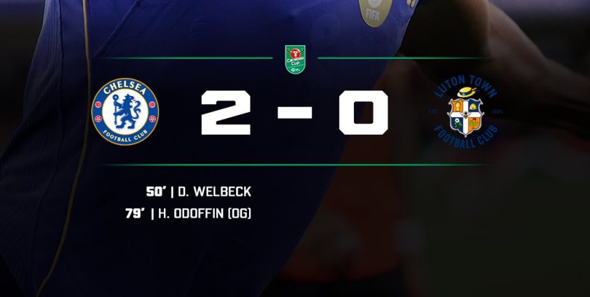 Chelsea beat Luton Town- Photo credit: X media