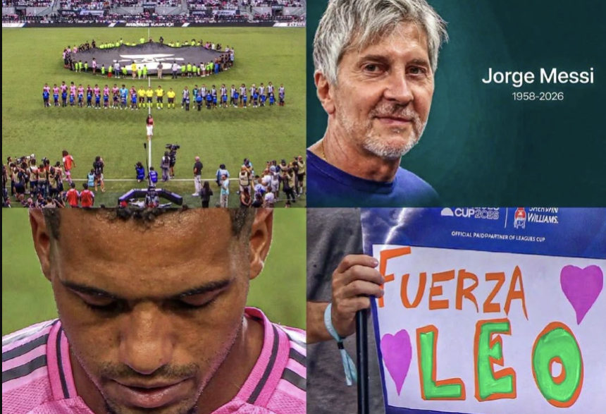 Inter Miami Holds Emotional Tribute to Jorge Messi During Leagues Cup Defeat to Monterrey - Photo Credit : Softfootball Media
