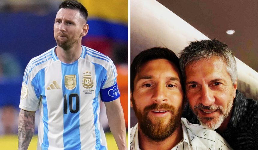 Lionel Messi and Father Jorge Messi - Photo Credit : Mecca