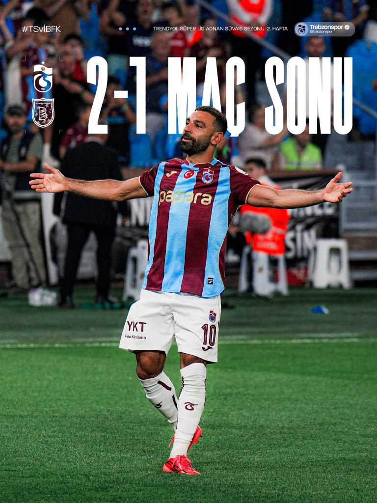 Mohamed Salah After Egyptian Star Fires Trabzonspor to 2–1 Win - Photo Credit : Trabzonspor, X