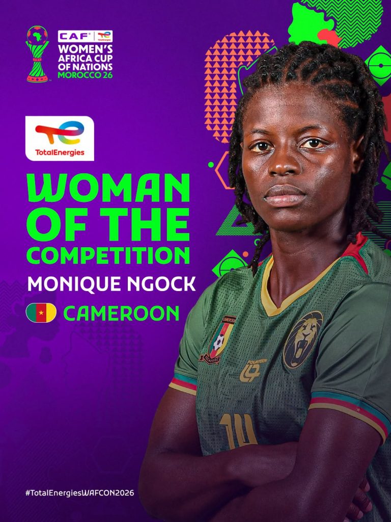 Monique Ngock wins TotalEnergies Woman of the Competition - Photo Credit : CAF Women, Facebook