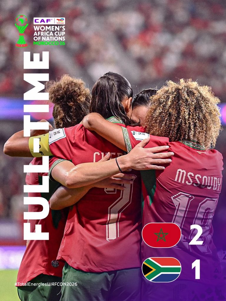 Morocco Women, defeat south Africa to qualify for 2026 WAFCON - Photo Credit : CAF Women, Facebook