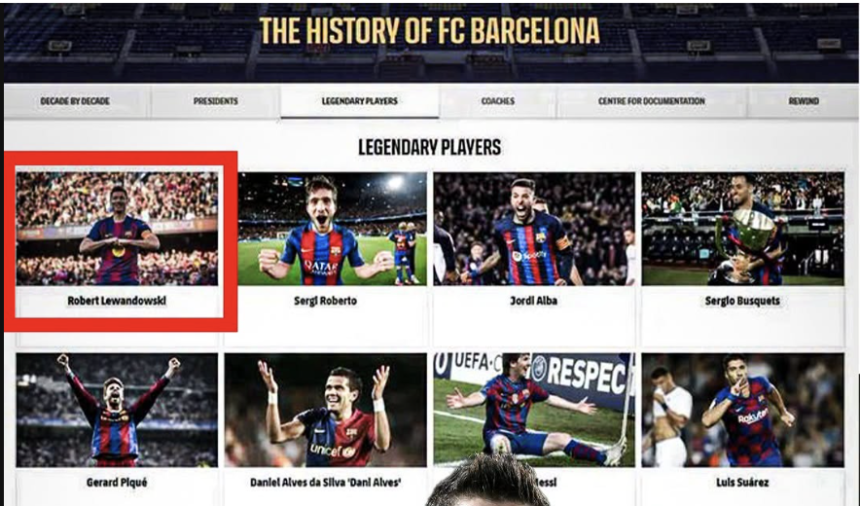 Robert Lewandowski Added to FC Barcelona’s List of Legendary Players - Photo Credit : Softfootball Media